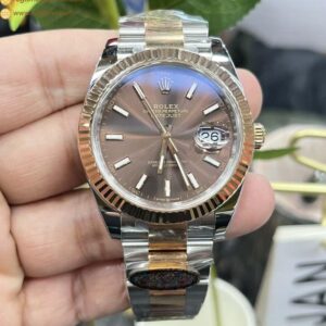 Datejust 126331 41mm Jub RG/SS Brown/Stk Clean VR3235