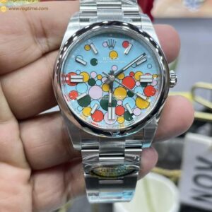 Oyster Perpetual 124300 41mm SS/SS Celebration Dial Clean VR3230