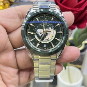 Aqua Terra Worldtimer VSF 1:1 Best Edition Green Dial on SS Bracelet A8938 Super Clone