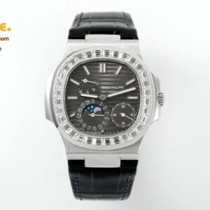 Nautilus 40mm 5724 Dia SS/LE Grey/Stk PPF A240 Super Clone