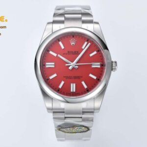 Oyster Perpetual 124300 41mm SS/SS Red/Stk Clean VR3230
