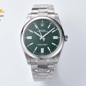 Oyster Perpetual 124300 41mm SS/SS Green/Stk Clean VR3230