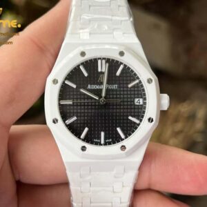 Royal Oak 41mm 15500 White Ceramic/Cer Black Dial APSF A4302 Super Clone