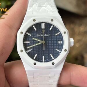 Royal Oak 41mm 15500 White Ceramic/Cer Blue Dial APSF A4302 Super Clone