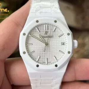 Royal Oak 41mm 15500 White Ceramic/Cer Silver Dial APSF A4302 Super Clone