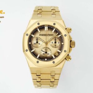 Royal Oak Chrono 26240BA 41mm YG/YG Gold Dial APS SH4401 Super Clone