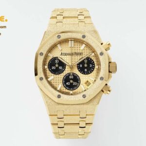 Royal Oak Chrono 26240BA Frosted 41mm YG/YG Gold/Blk APS SH4401 Super Clone
