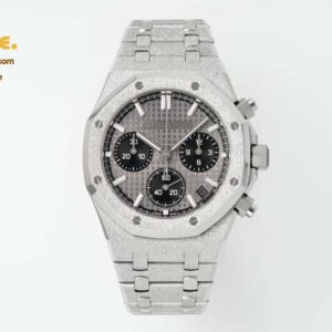 Royal Oak Chrono 26240BA Frosted 41mm SS/SS Grey/Blk APS SH4401 Super Clone