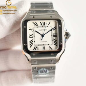 Santos De Cartier Mens XL 40mm SS/SS Wht BVF MY9019