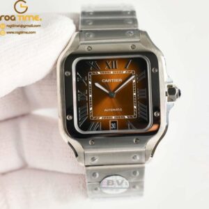 Santos De Cartier 40mm XL SS/SS Brown Dial BVF MY9015