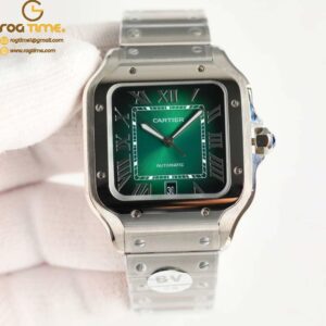Santos De Cartier 40mm XL SS/SS Green Dial BVF MY9019