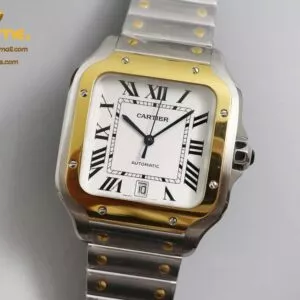 Cartier - Santos De Cartier Mens XL 40mm YG/SS Wht BVF MY9019
