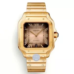 Santos De Cartier 40mm XL YG/YG Rose Gold Dial THB MY9015