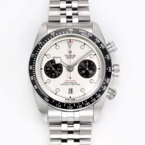 Black Bay Chrono 41mm SS/SS White/Blk Dial 3TF A7750