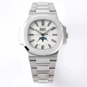 Nautilus 5726 40mm SS/SS White/Stk PPF A324