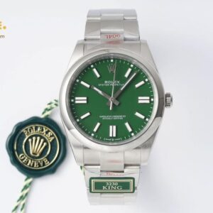 KING Factory Oyster Pert 41mm 124300 Oys SS/SS Green VR3230