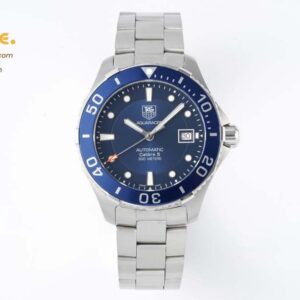 Aquaracer Calibre 5 41.5mm TARF 1:1 Best Edition Blue Dial Blue Bezel on SS Bracelet SW200