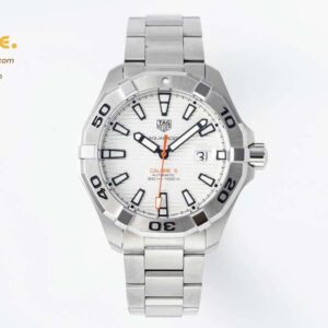 Aquaracer Calibre 5 44mm TARF 1:1 Best Edition White Dial SS Bezel on SS Bracelet SW200