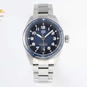 Autavia SS 42mm TARF 1:1 Best Edition Blue Dial Blue Ceramic Bezel on SS Bracelet SW200