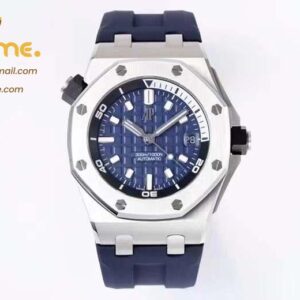 Royal Oak Offshore Diver 15720 ZF 1:1 Best Edition Blue Dial on Blue Rubber Strap A4308