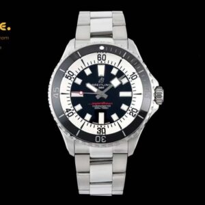 Superocean 44mm Black TF 1:1 Best Edition Black Dial on SS Bracelet A2824