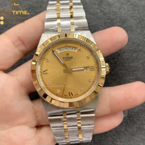 Tudor Royal SS Bezel V7F 1:1 Best Edition YG Dial on SS/YG Bracelet A2834