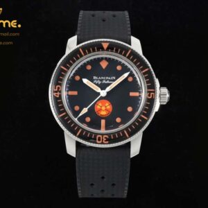 Fifty Fathoms 5008E No Rad Only Watch SS 1:1 GSF Best Edition Black Dial on Black Rubber Strap A1151