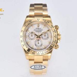 Daytona 116508 Clean 40MM YG White MOP Dial Oyster Bracelet SA4130