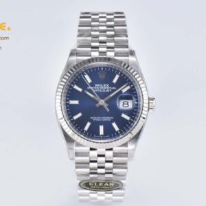 DateJust 36 SS 116234 CLEAN 1:1 Best Edition 904L Steel Blue Dial on Jubilee Bracelet VR3135