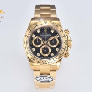 Daytona 116508 Clean 1:1 Best Edition Black Diamonds Dial on YG Bracelet SA4130