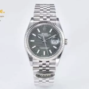 DateJust 36 SS 116234 CLEAN 1:1 Best Edition 904L Steel Green Leaf Dial on Jubilee Bracelet VR3235