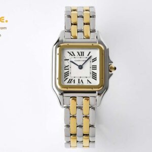 Panthère 27mm BVF 1:1 Best Edition SS/YG White Dial on SS/YG Bracelet Ronda Quartz