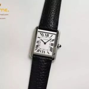 Cartier Tank Must Small K11F 1:1 Best Edition White Dial on Black Leather Strap Ronda Quartz