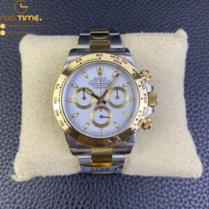 Daytona 116503 SS/YG Clean Factory 1:1 Best Edition White Stick Dial on SS/YG Oyster Bracelet A4130
