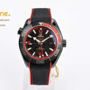 Planet Ocean 45.5mm Deep Black red Real Ceramic VSF 1:1 Best Edition on Black Nylon Strap A8906 Super Clone