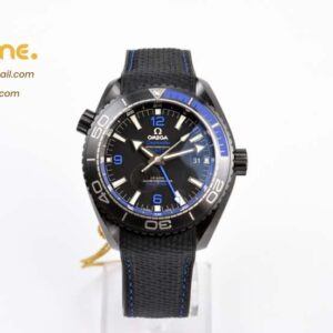 Planet Ocean 45.5mm Deep Black blue Real Ceramic VSF 1:1 Best Edition on Black Nylon Strap A8906 Super Clone