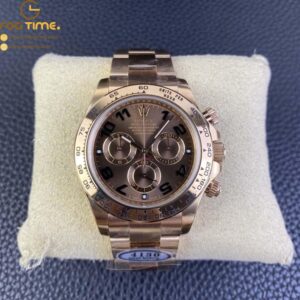 Daytona 116505 RG Clean Factory 1:1 Best Edition Brown Dial Numeral Marker on RG Oyster Bracelet A4130