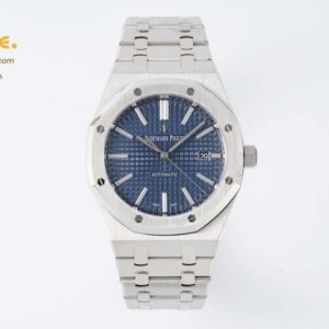 Royal Oak 41mm 15400 SS APSF 1:1 Best Edition Blue Textured Dial on SS Bracelet A3120 Super Clone
