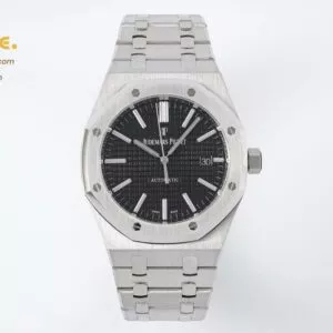 Royal Oak 41mm 15400 SS APSF 1:1 Best Edition Black Textured Dial on SS Bracelet A3120 Super Clone