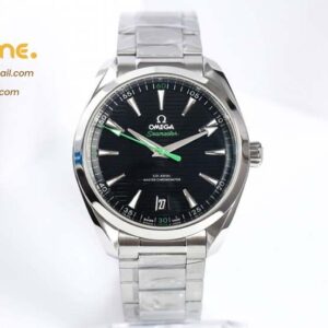 Aqua Terra 150M Master Chronometers VSF 1:1 Best Edition Black Dial Green Hand on SS Bracelet A8900 Super Clone