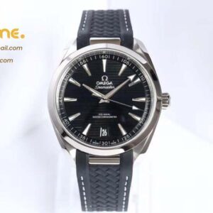 Aqua Terra 150M Master Chronometers VSF 1:1 Best Edition Black Dial on Black Rubber Strap A8900 Super Clone