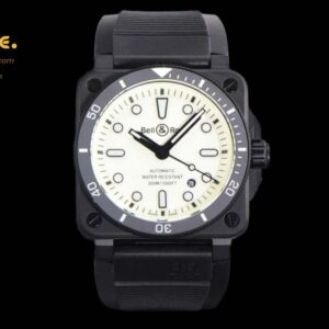 BR136E - Bell Ross BR03-92 Diver 42mm PVD/RU White WMF MY9015