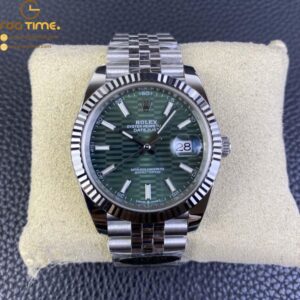 DateJust 41MM 126334 SS Clean Factory 1:1 Best Edition Green Fluted Dial on SS Jubilee Bracelet VR3235