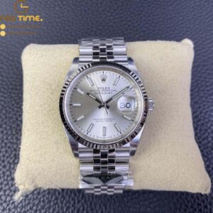 DateJust 36 126234 904L SS Clean Factory 1:1 Best Edition Fluted Bezel Silver Dial on Jubilee Bracelet VR3235