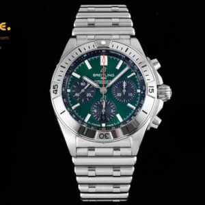 BSW0470E - Chronomat B01 SS/RU Green/Stk TF Asia 7750