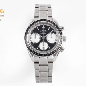 Omega HRF Speedmaster Racing Chronograph 40 Black/ White Dial Black Tachymeter Bezel on SS Bracelet C3330
