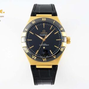 Constellation Co-Axial 41mm CER YG/LE Black 8F A8500
