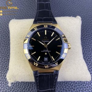 Constellation Black Ceramic YG VSF 1:1 Best Edition Black Dial on Black Gummy Strap A8900 Super Clone