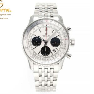 Navitimer Chronograph SS/SS Wht/Blk BLS V2 A7750 Mod
