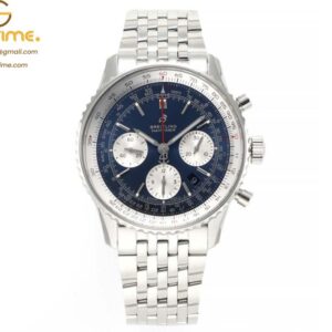 Navitimer Chronograph SS/SS Blue/Wht BLS V2 A7750 Mod